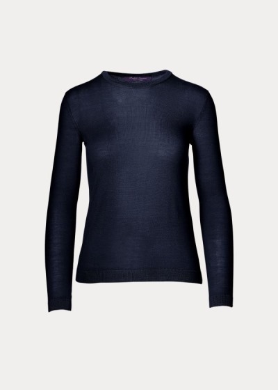 Sueter Ralph Lauren Mujer Azul Marino - Cashmere Crewneck - LUYZJ8452